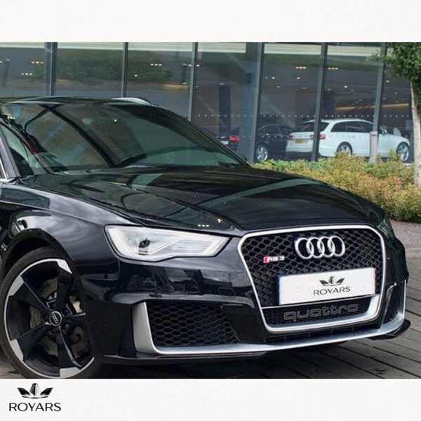 Calandre Audi A3 8V Look RS3 Silver face monté